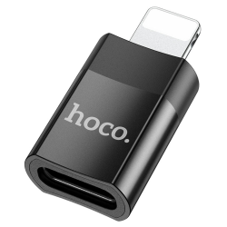 Адаптер переходник Hoco UA17 Lightning to Type-C (F) black