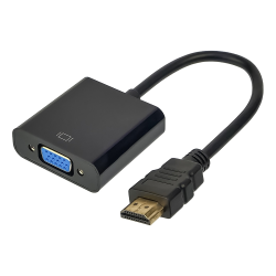 Переходник HDMI to VGA (F) черный