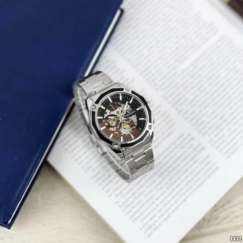 Forsining 8207 Silver-Black