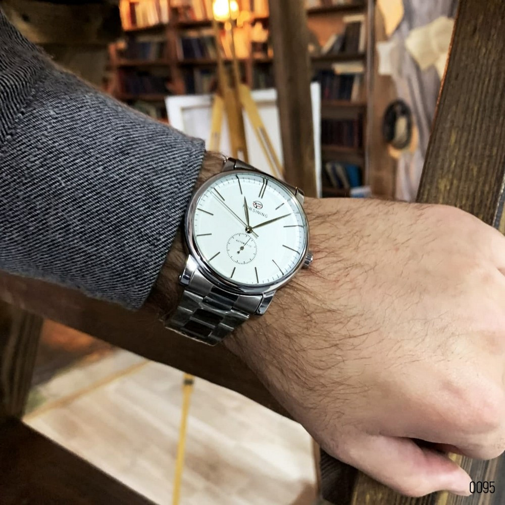 Forsining 8214 Silver-White