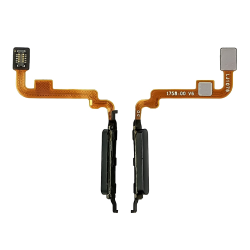 Шлейф для Xiaomi Redmi Note 10 с черным сканером отпечатка пальца