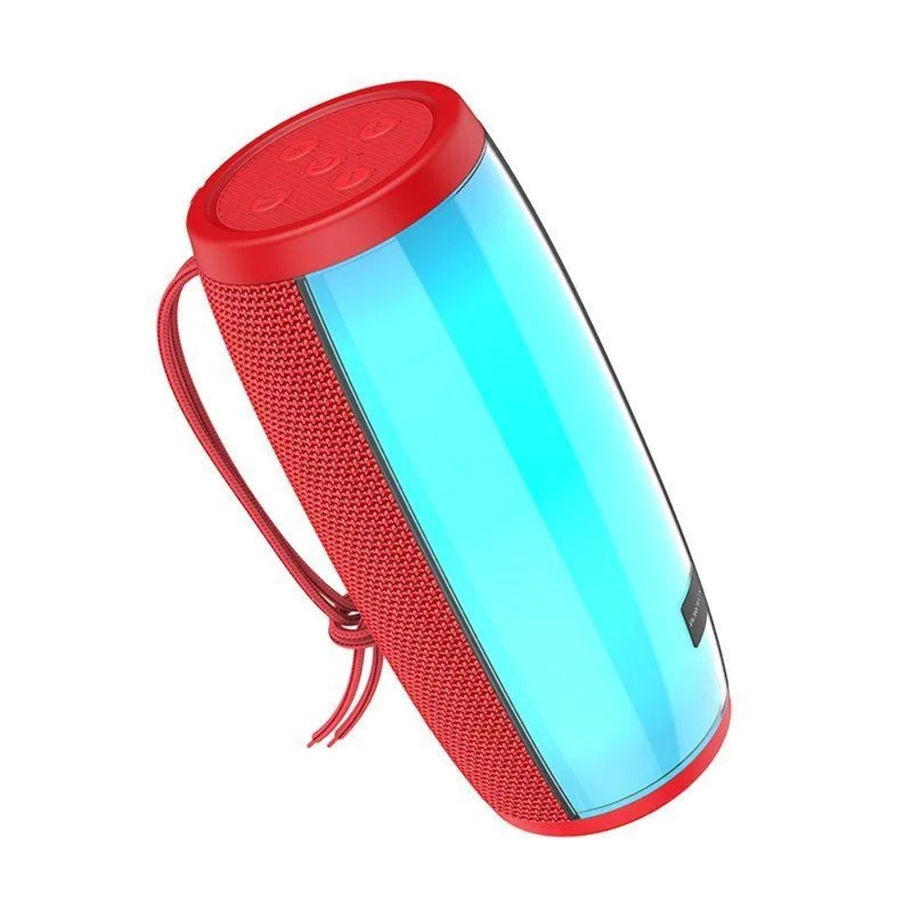 Портативная Bluetooth колонка Borofone BR20 TWS с LED подсветкой red