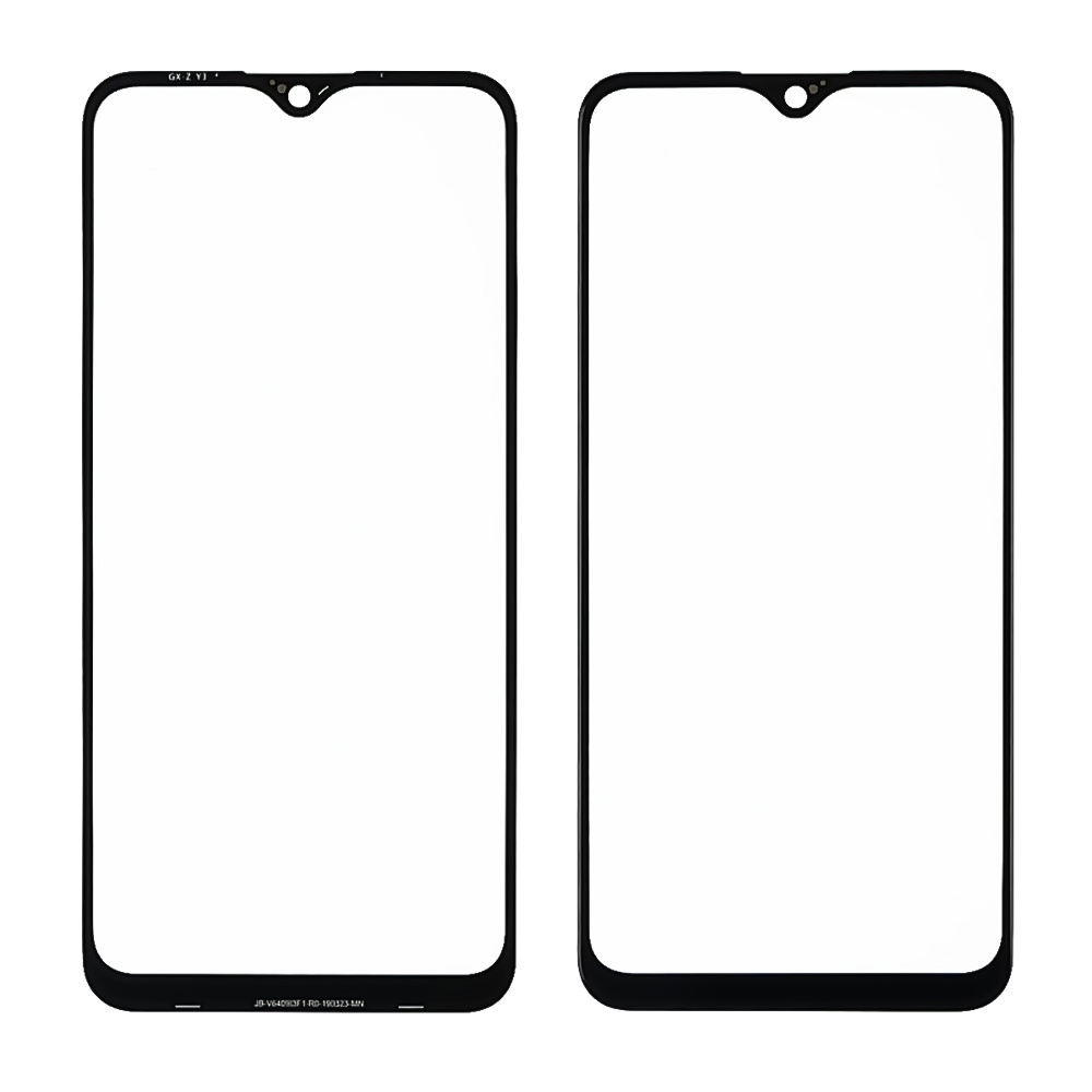 Стекло тачскрина с OCA плёнкой для Vivo Y11/ Y12/ Y15 чёрное с олеофобным покрытием, закалённое