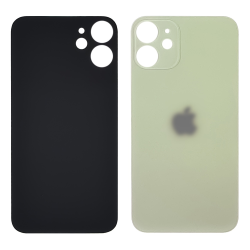 Заднее стекло корпуса для Apple iPhone 12 Mini Light Green (светло-зелёное) (Big hole)