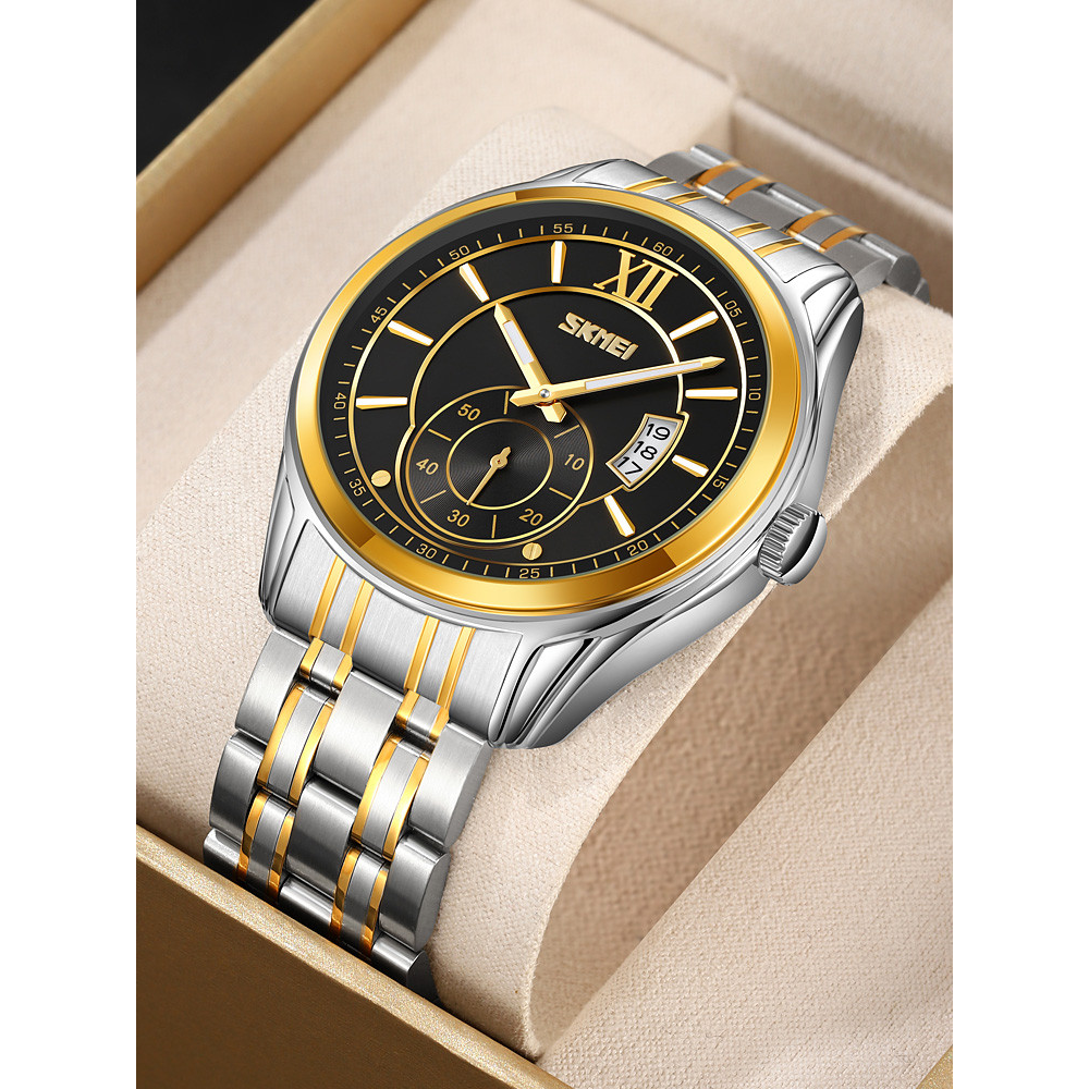 Skmei 9319TGDBK Silver-Gold-Black
