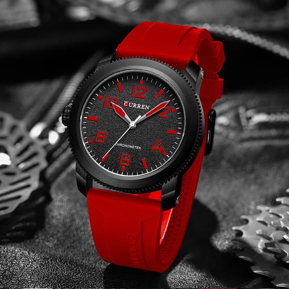 Curren 8454 Black-Red