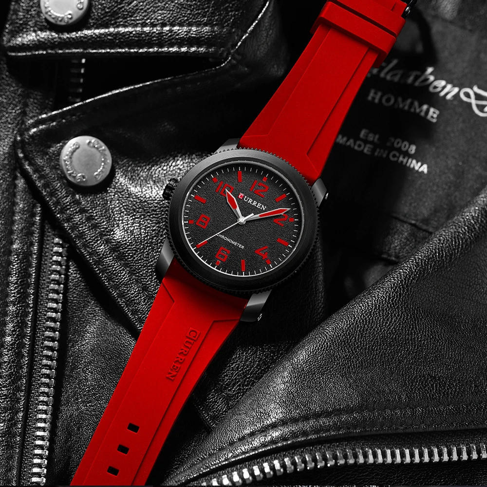 Curren 8454 Black-Red