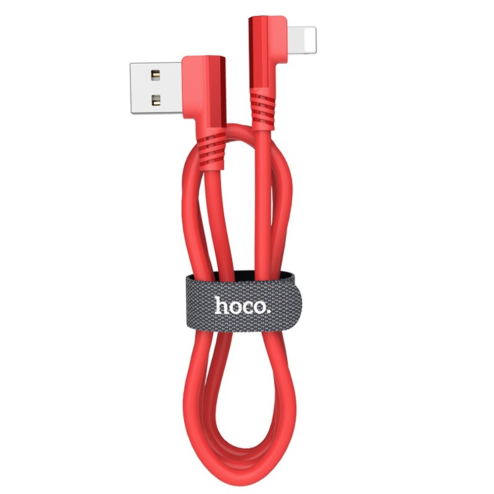 Кабель Hoco U83 USB to Lightning 1.2m red