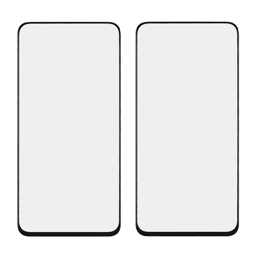Стекло тачскрина с OCA плёнкой для Samsung A805 Galaxy A80 (2019) чёрное с олеофобным покрытием, закалённое