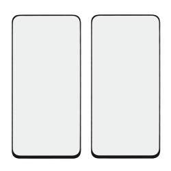Стекло тачскрина с OCA плёнкой для Samsung A805 Galaxy A80 (2019) чёрное с олеофобным покрытием, закалённое