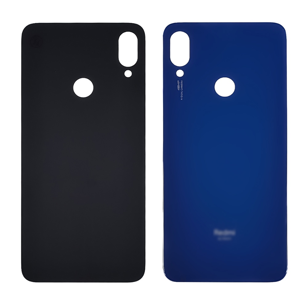 Заднее стекло корпуса для Xiaomi Redmi Note 7 Neptune Blue (синее)