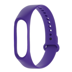 Ремешок силиконовый для Xiaomi Mi Band 3/ 4  32 светло-фиолетовый