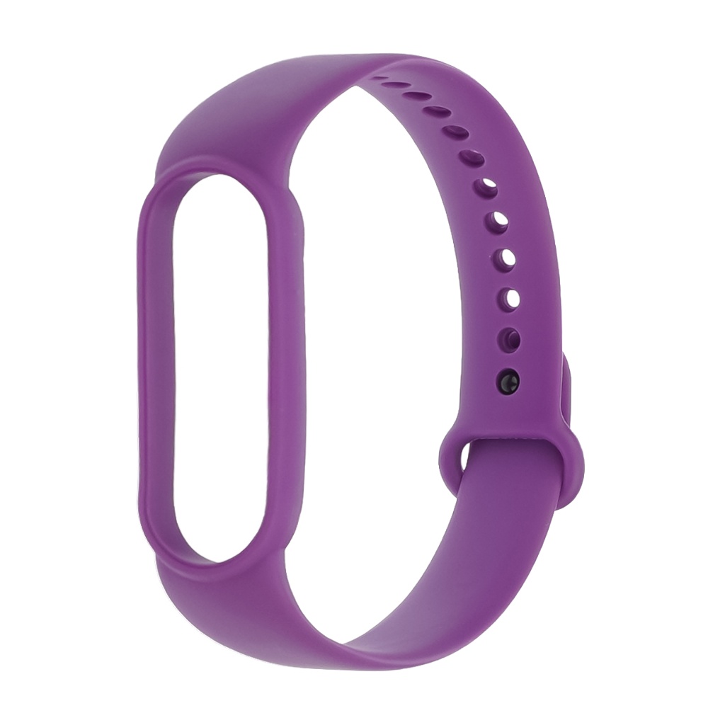 Ремешок силиконовый для Xiaomi Mi Band 5/ 6 цвет  25 светло-фиолетовый