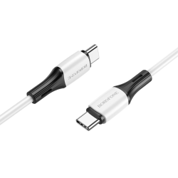 Кабель Borofone BX79 Type-C to Type-C PD 60W 1m white Кабель Borofone BX79 Type-C to Type-C PD 60W 1m white
