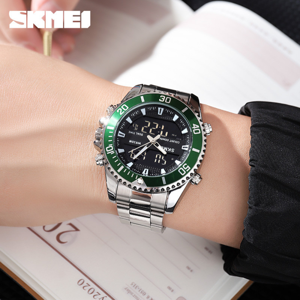Skmei 1850SIGN Silver-Green SALE