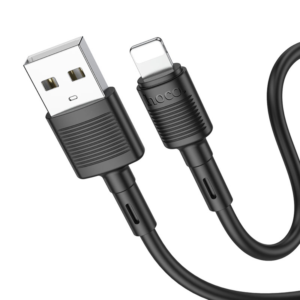 Кабель Hoco X83 USB to Lightning 1m black