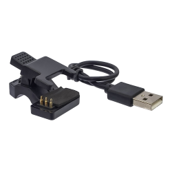 USB кабель для смарт часов универсальный прищепка (3 pin) 3 mm черный USB кабель для смарт часов универсальный прищепка (3 pin) 3 mm черный