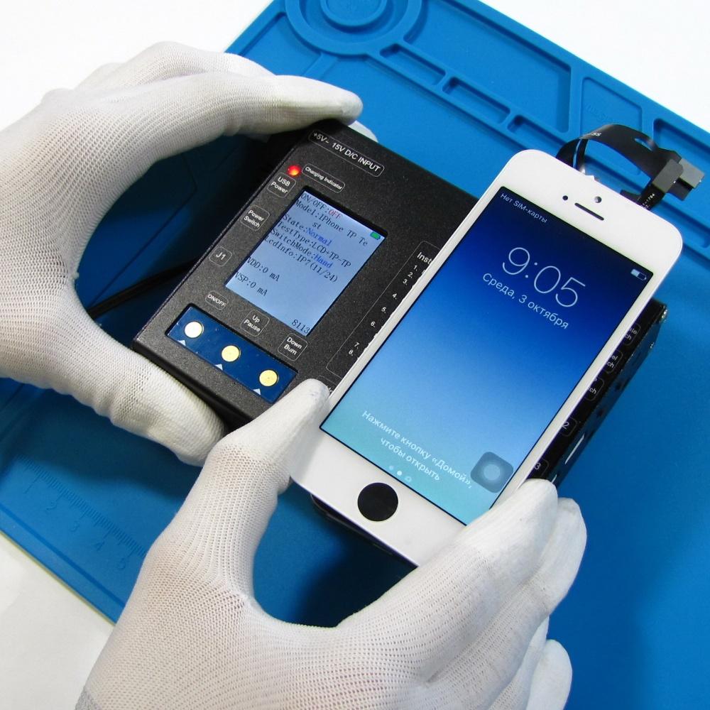 Дисплей для Apple iPhone 5S с белым тачскрином HC
