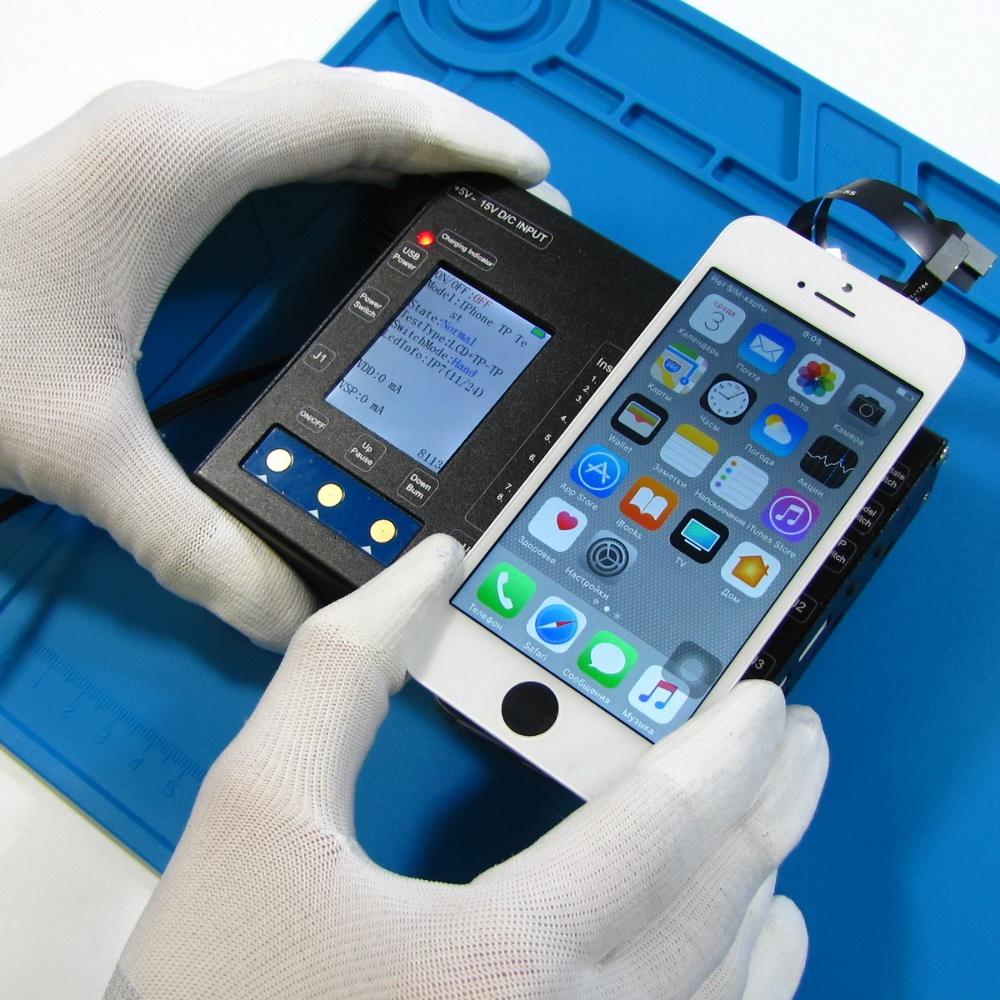 Дисплей для Apple iPhone 5S с белым тачскрином HC