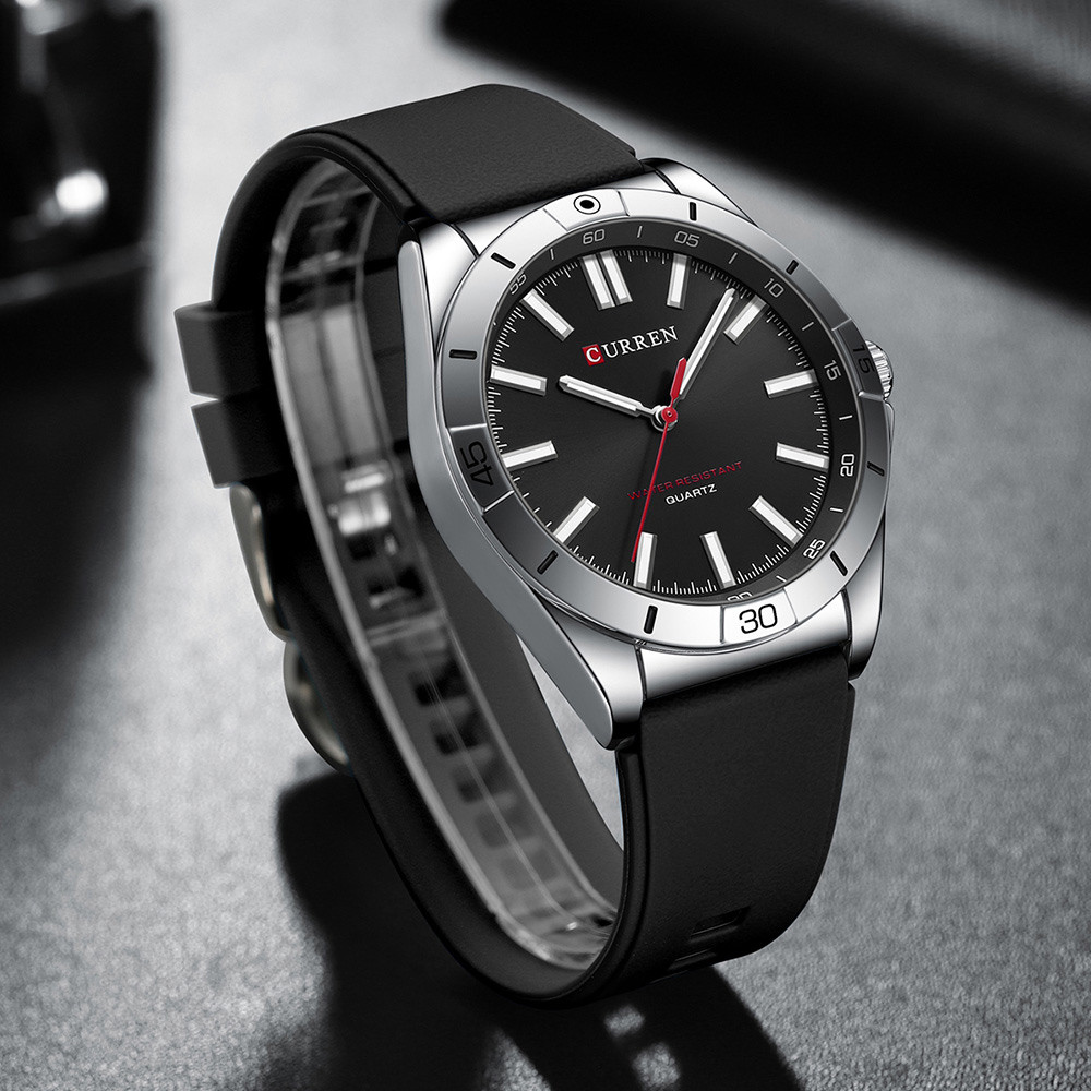 Curren 8449 Silver-Black