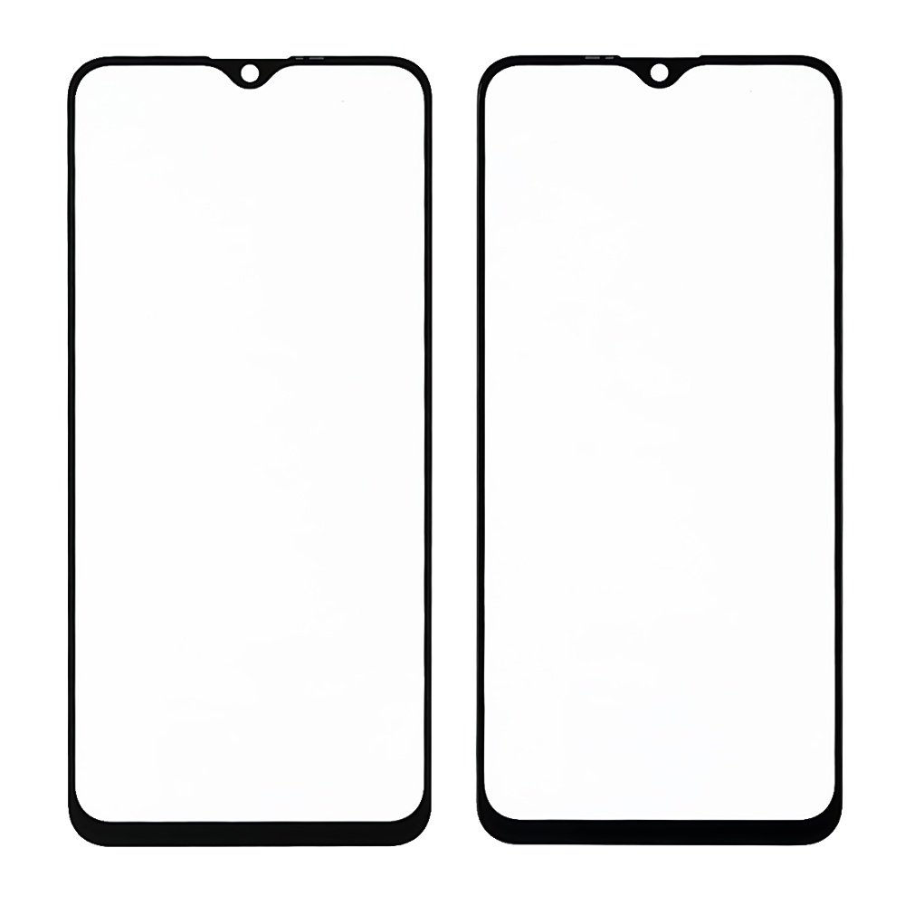 Стекло тачскрина с OCA плёнкой для Vivo Y19/Y5s чёрное с олеофобным покрытием, закалённое
