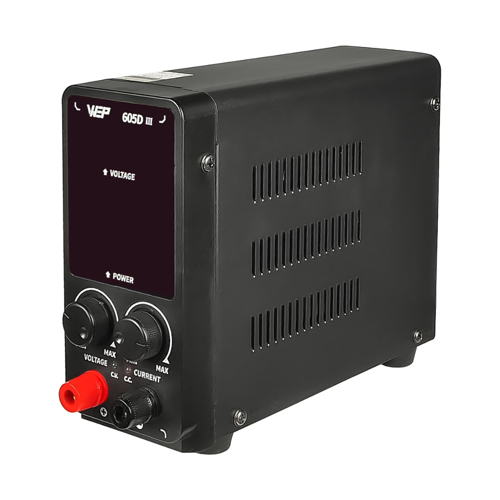 Блок питания лабораторный WEP 605D-III, 60V, 5A, импульсный, с цифровой индикацией (V/A/W)