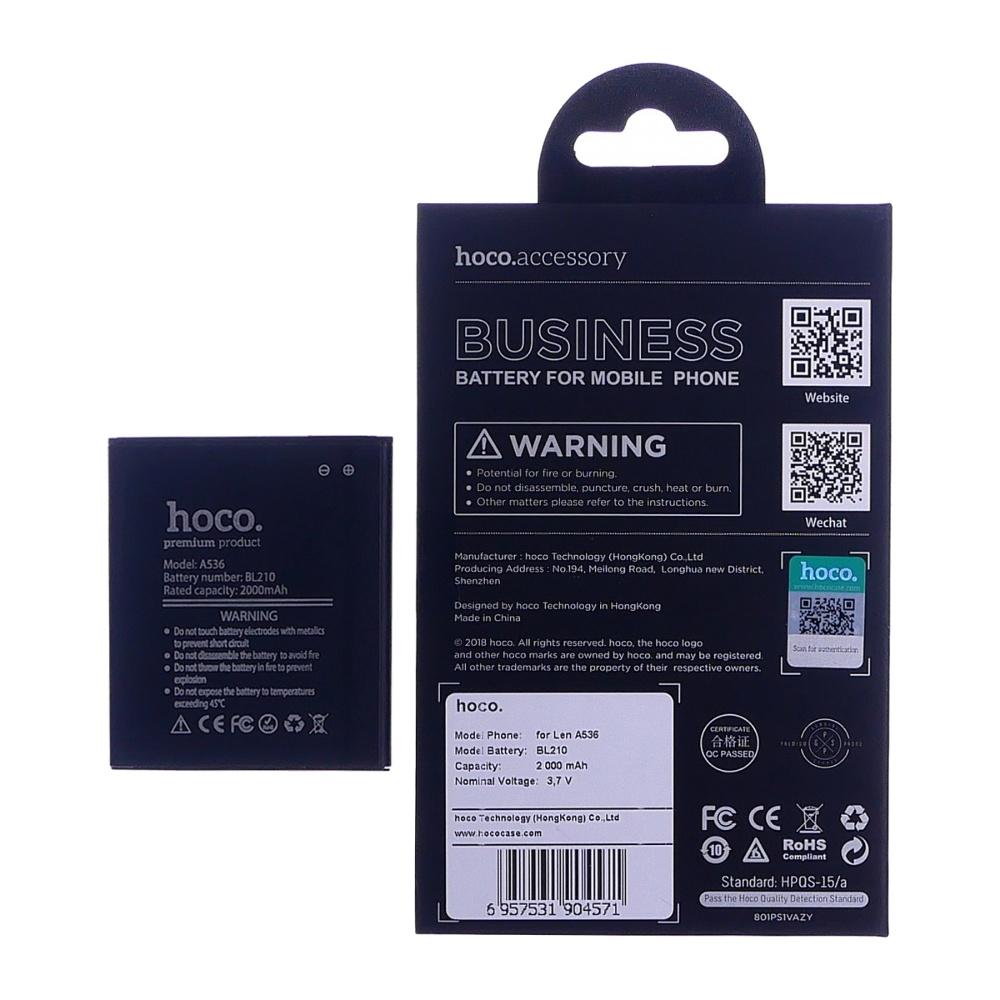 Аккумулятор Hoco BL210 для Lenovo A536/ A358T/ A368T/ A529/ A606/ A656/ A658T/ A766/ A828T/ S650/ S820