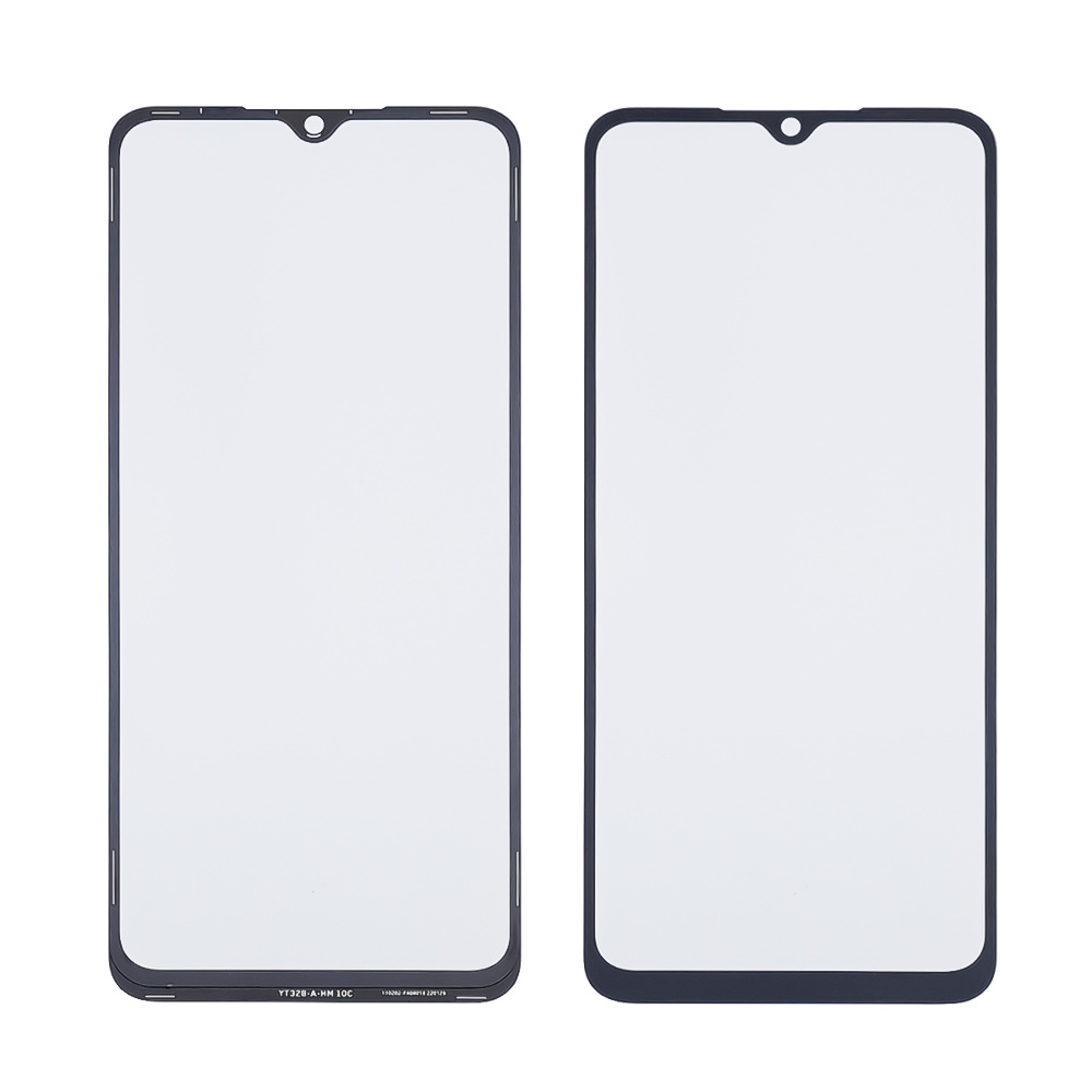 Стекло тачскрина с OCA плёнкой для Xiaomi Redmi 10C чёрное с олеофобным покрытием, закалённое