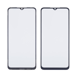 Стекло тачскрина с OCA плёнкой для Xiaomi Redmi 10C чёрное с олеофобным покрытием, закалённое