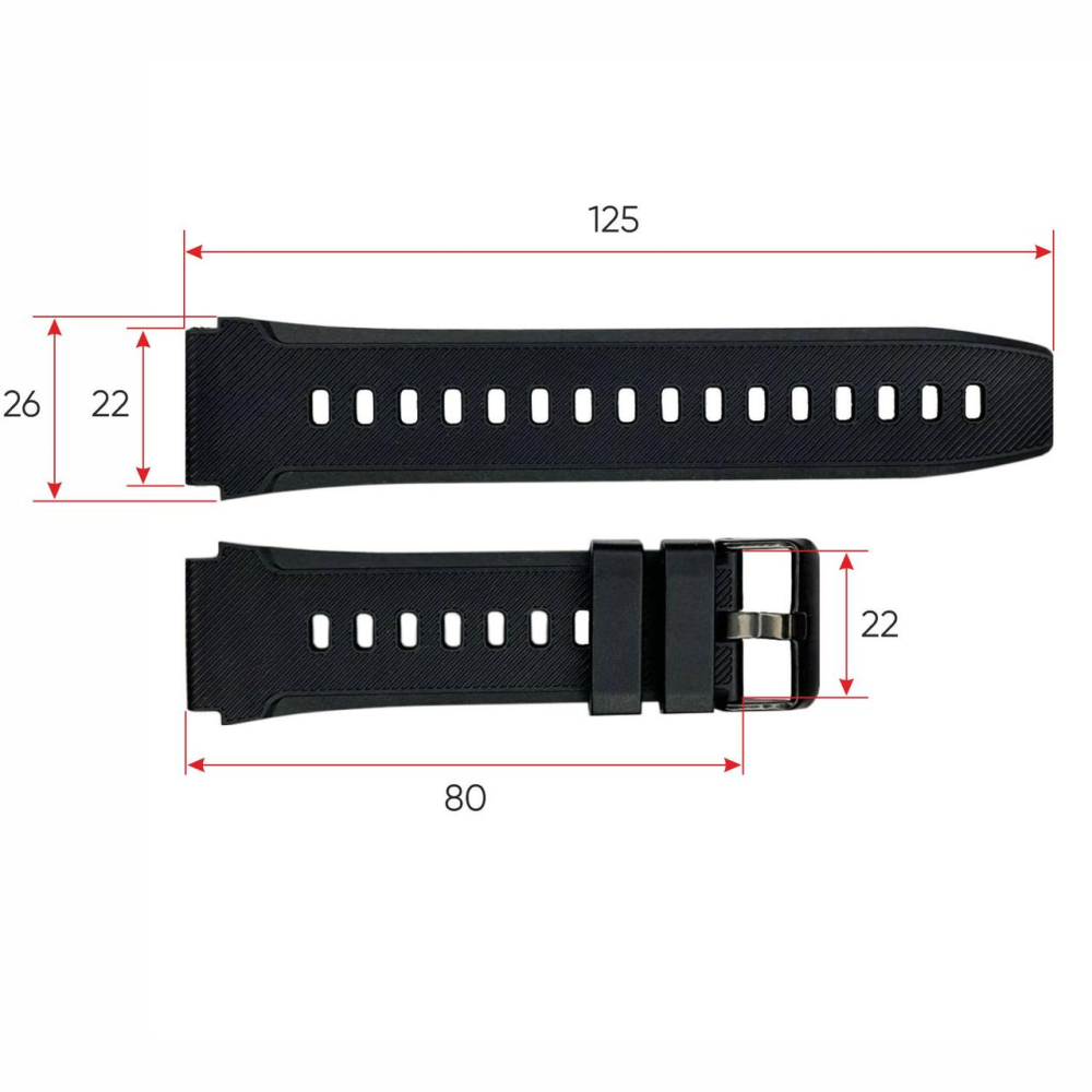 Ремінець для смарт годинника Modfit Sniper Black