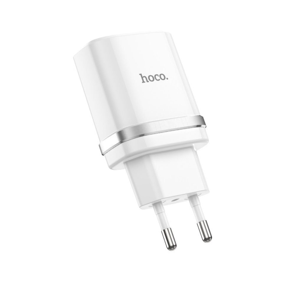 Сетевое зарядное устройство Hoco C12Q USB QC 18W белое
