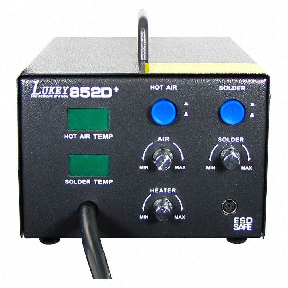 Паяльная станция Lukey 852D+ компрессорная, фен, паяльник