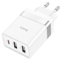 Сетевое зарядное устройство Hoco N21 Pro 2 USB/ Type-C PD 30W белое