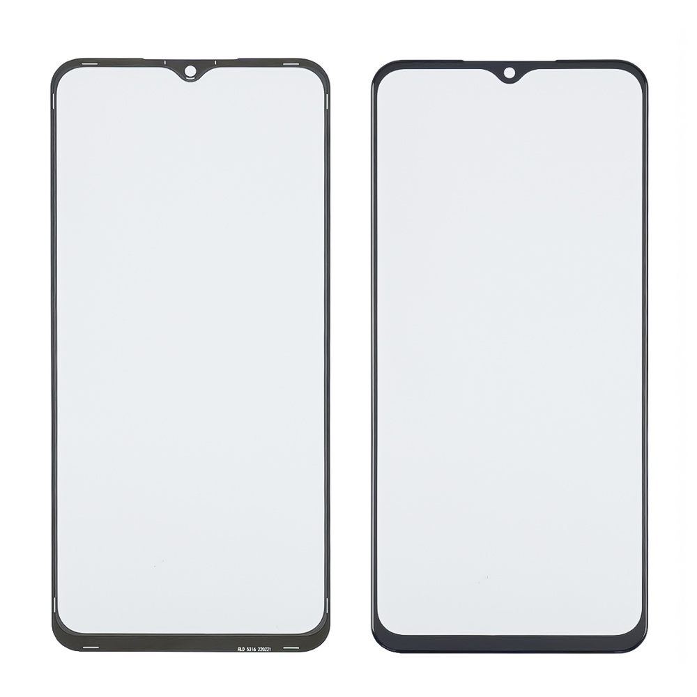 Стекло тачскрина с OCA плёнкой для Samsung A235/ M236/ M336 Galaxy A23/ M23/ M33 чёрное с олеофобным покрытием, закалённое
