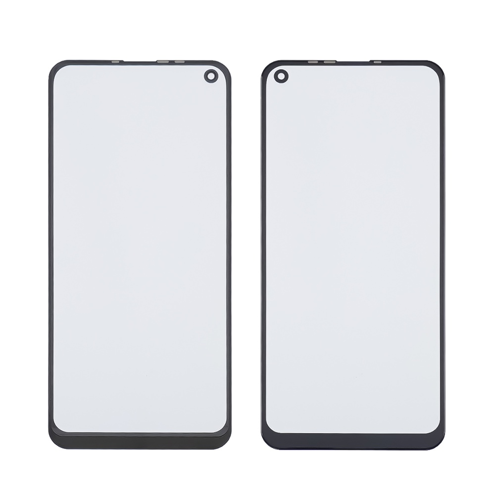 Стекло тачскрина с OCA плёнкой для TECNO Spark 5 Pro (KD7) чёрное с олеофобным покрытием, закалённое