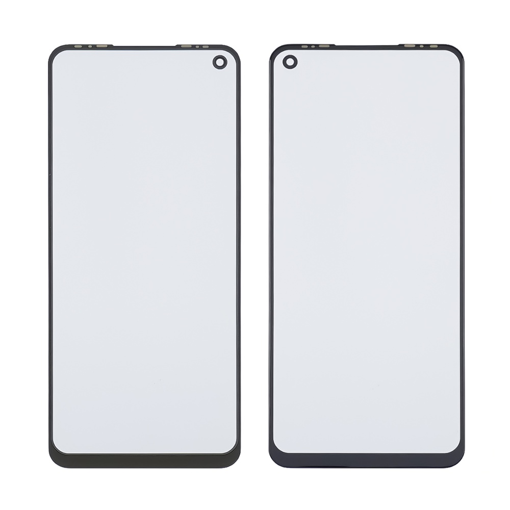 Стекло тачскрина с OCA плёнкой для TECNO Spark 6/ Camon 16 SE (KE7/ CE7J) чёрное с олеофобным покрытием, закалённое