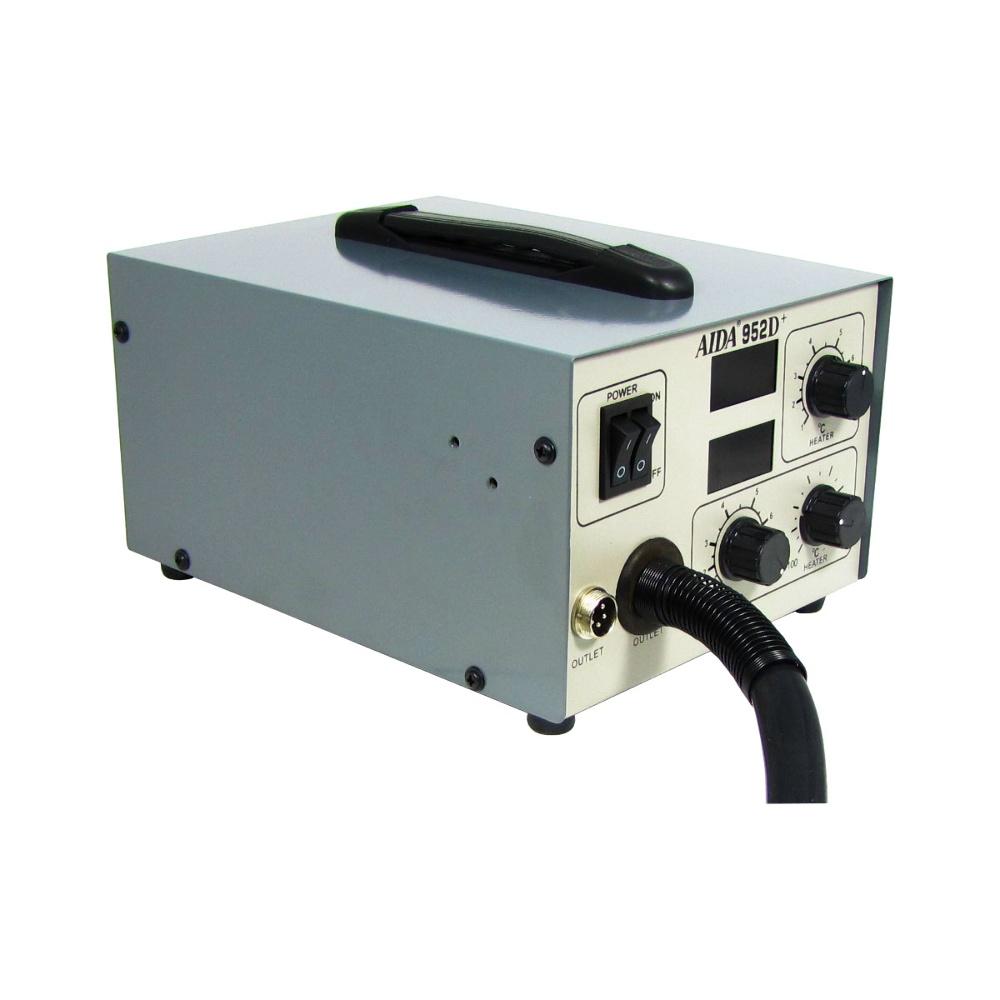 Паяльная станция Aida 952D+, фен с вентиляторным нагнетателем встроенным в корпус блока управления, паяльник