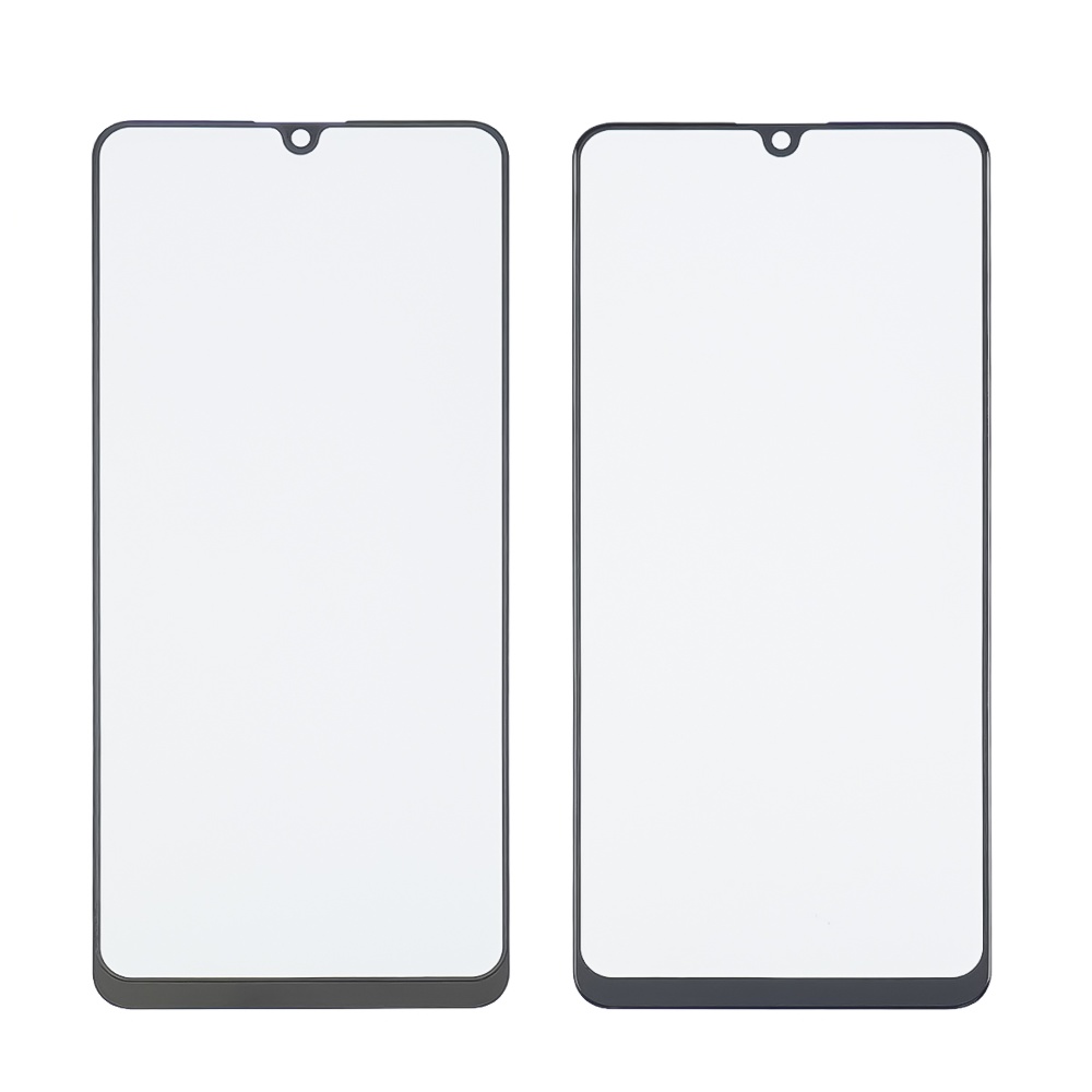 Стекло тачскрина с OCA плёнкой для Samsung M325 Galaxy M32 чёрное с олеофобным покрытием, закалённое