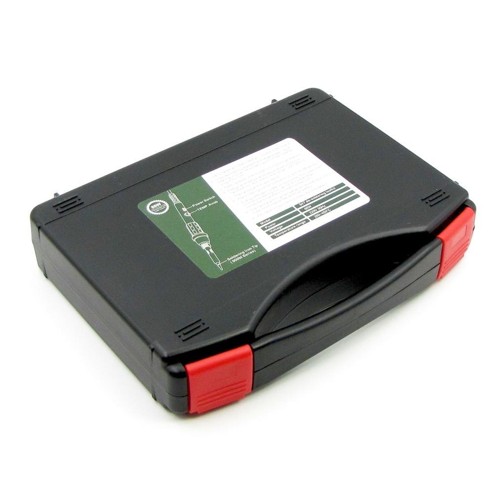 Паяльный набор в кейсе WEP 947-III (паяльник с выключателем 60W, рег. t 200-450 гр C, жала 900M 6шт, инструменты и расходники)