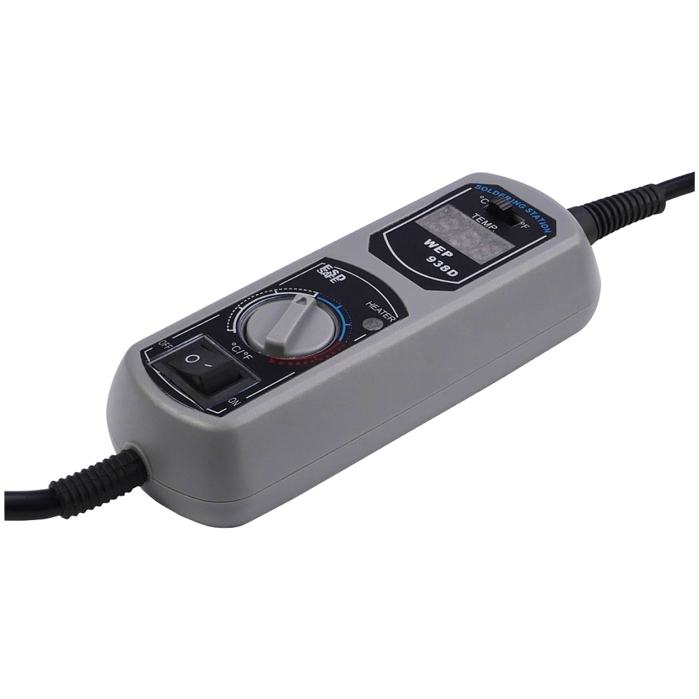 Термопинцет с портативным блоком управления WEP 938D (жало 900M, подставка, 120W, регулировка t 200-480 гр С, цифровая индикация)