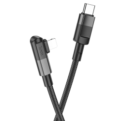 Кабель Hoco U108 Type-C to Lightning PD 2m black Кабель Hoco U108 Type-C to Lightning PD 2m black