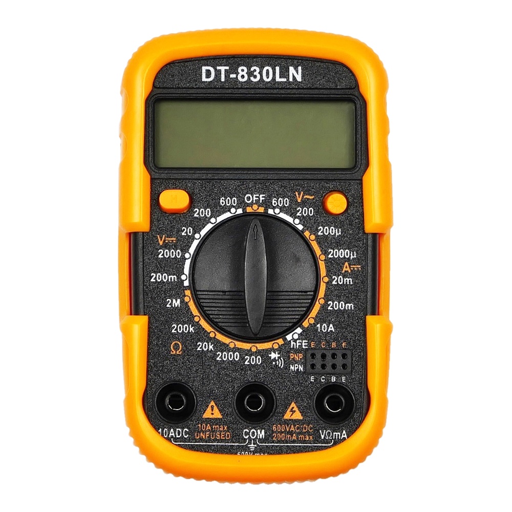 Мультиметр цифровой DT-830LN с подсветкой (ток до 10А)