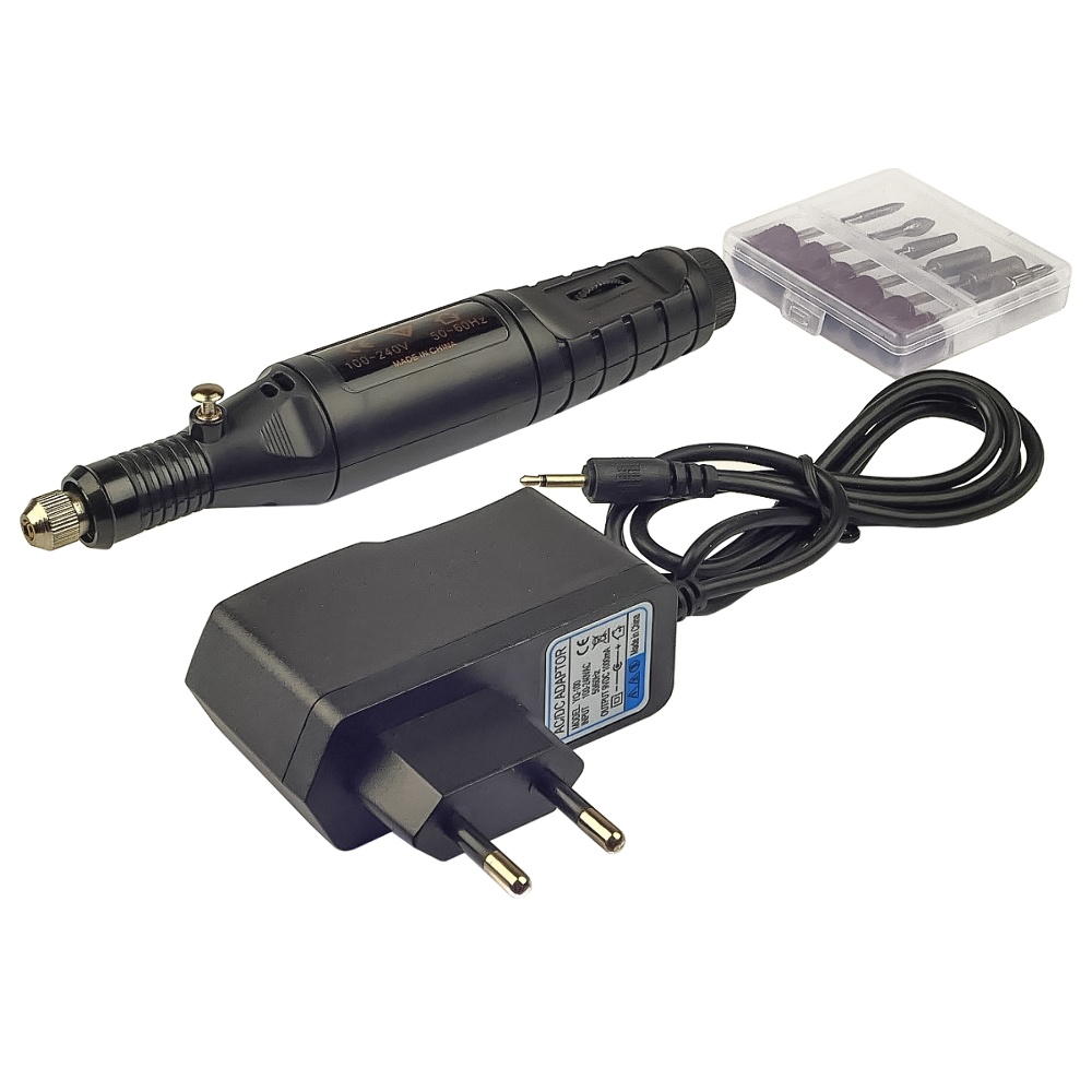 Бормашина Kaisi Mini polisher (набор насадок для шлифовки , регулировка крутящего момента 3000-20000 об/мин, 220V)