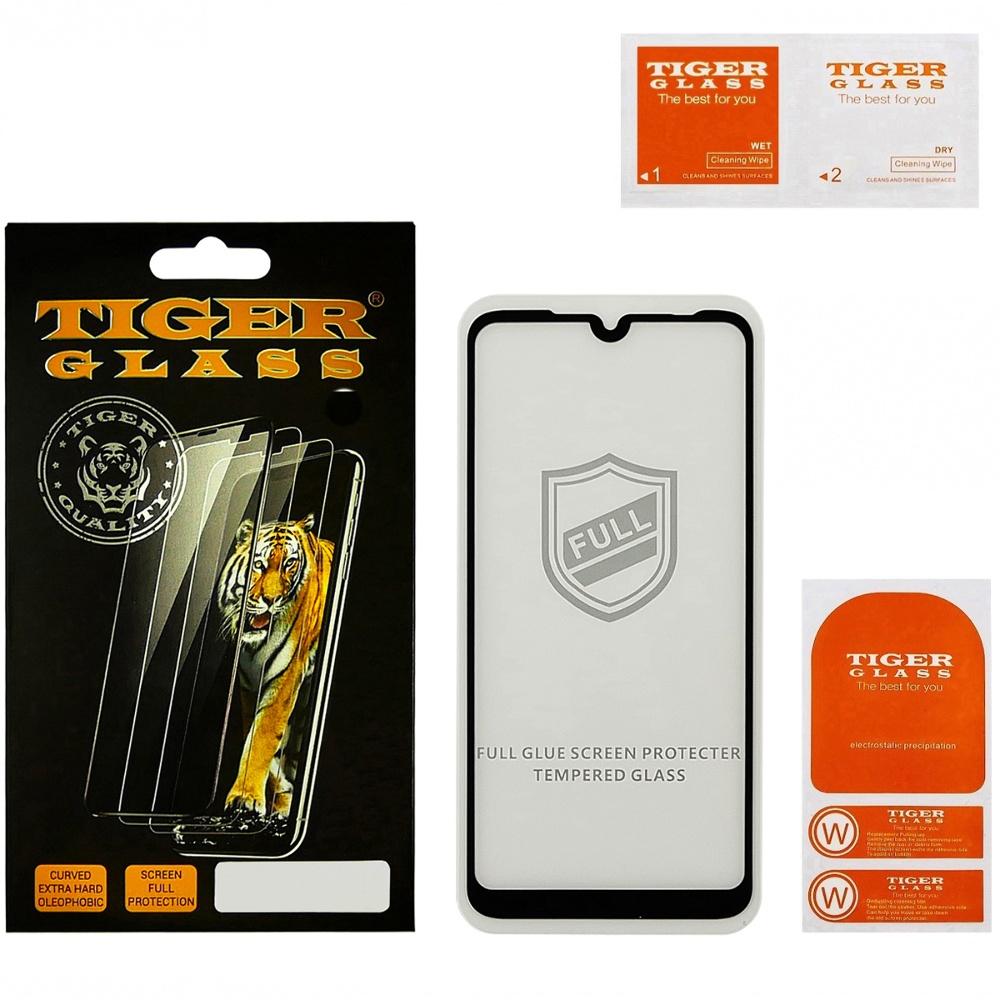 Защитное стекло TigerGlass для Xiaomi Redmi 7 Full Glue (0.3 мм, 2.5D, чёрное)