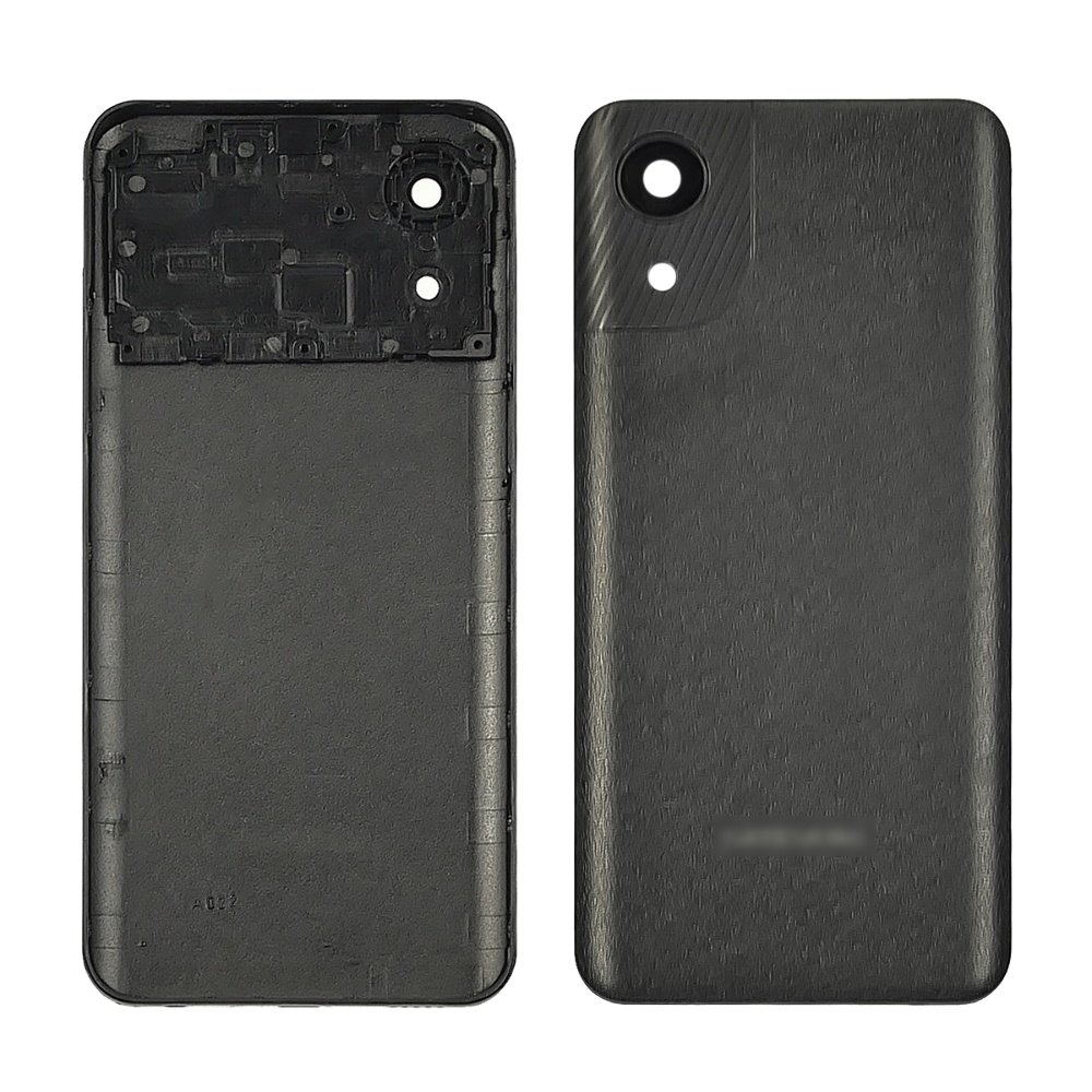 Задняя крышка для Samsung A032 Galaxy A03 core со стеклом камеры Onyx (чёрная)