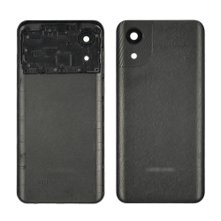 Задняя крышка для Samsung A032 Galaxy A03 core со стеклом камеры Onyx (чёрная)