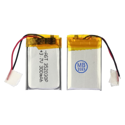 Аккумулятор 352030P универсальный с контроллером, 3,8 х 20 х 30 мм (250 mAh)/ для TWS наушников, Bluetooth гарнитур, MP3 плееров