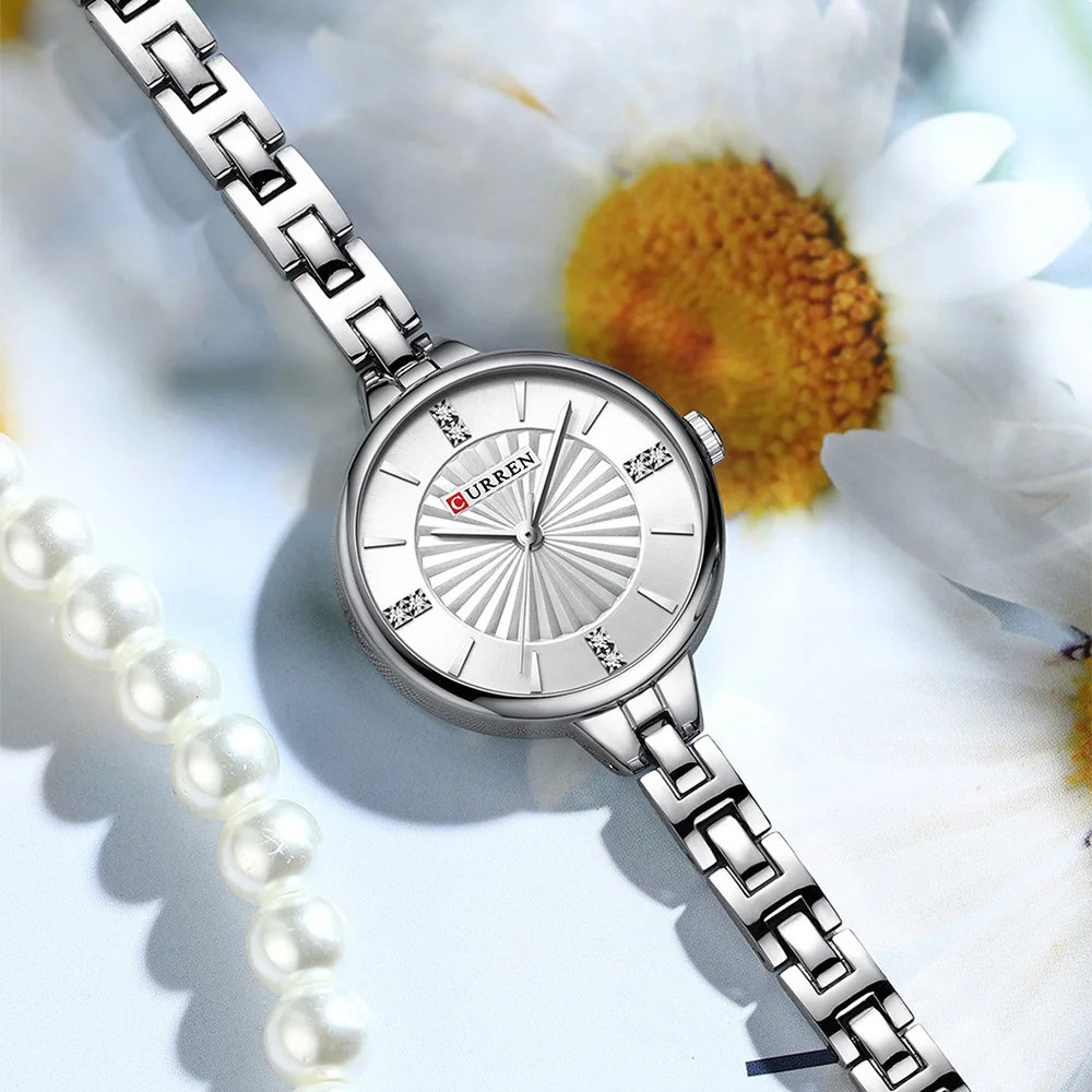 Curren 9097L Silver-White