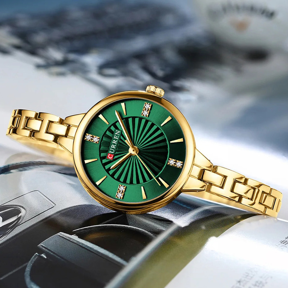 Curren 9097L Gold-Green