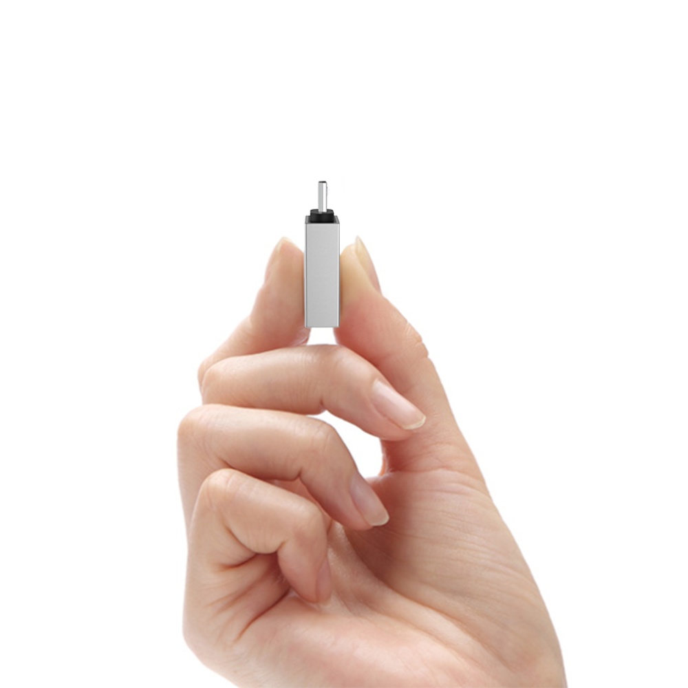 Адаптер переходник Borofone BV2 MicroUSB to USB 3.0 (F) серебристый